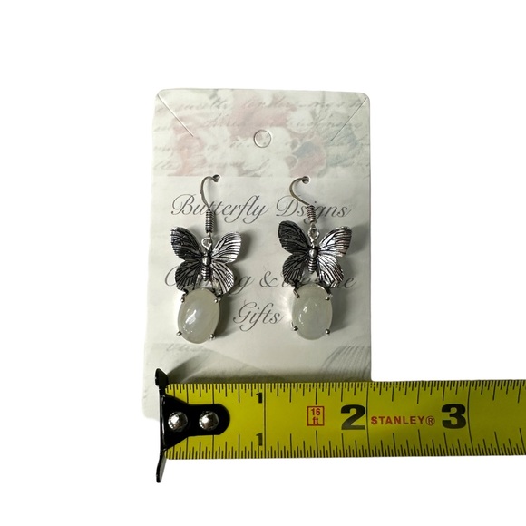 0117 Rainbow Moonstone Ethnic Handmade Earrings Silver Gemstone Jewelry - Picture 10 of 11